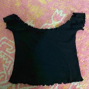 Brandy Melville off the shoulder crop top